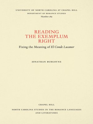 cover image of Reading the Exemplum Right